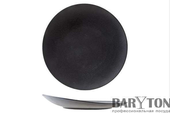 Тарелка мелкая скошеная Cosy&Trendy Blackstone 27 см 5437127 - Фото 2
