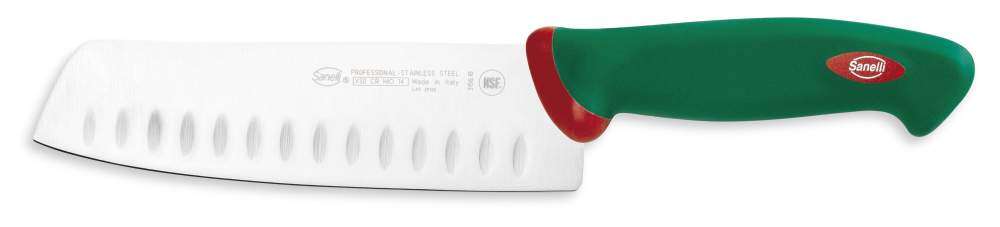 Нож японский (сантоку) с углублением Sanelli Premana 18 см 315618