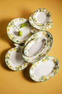 Тарелка овальная ID Fine Sorrento tiffany 32 см 20258-213032 