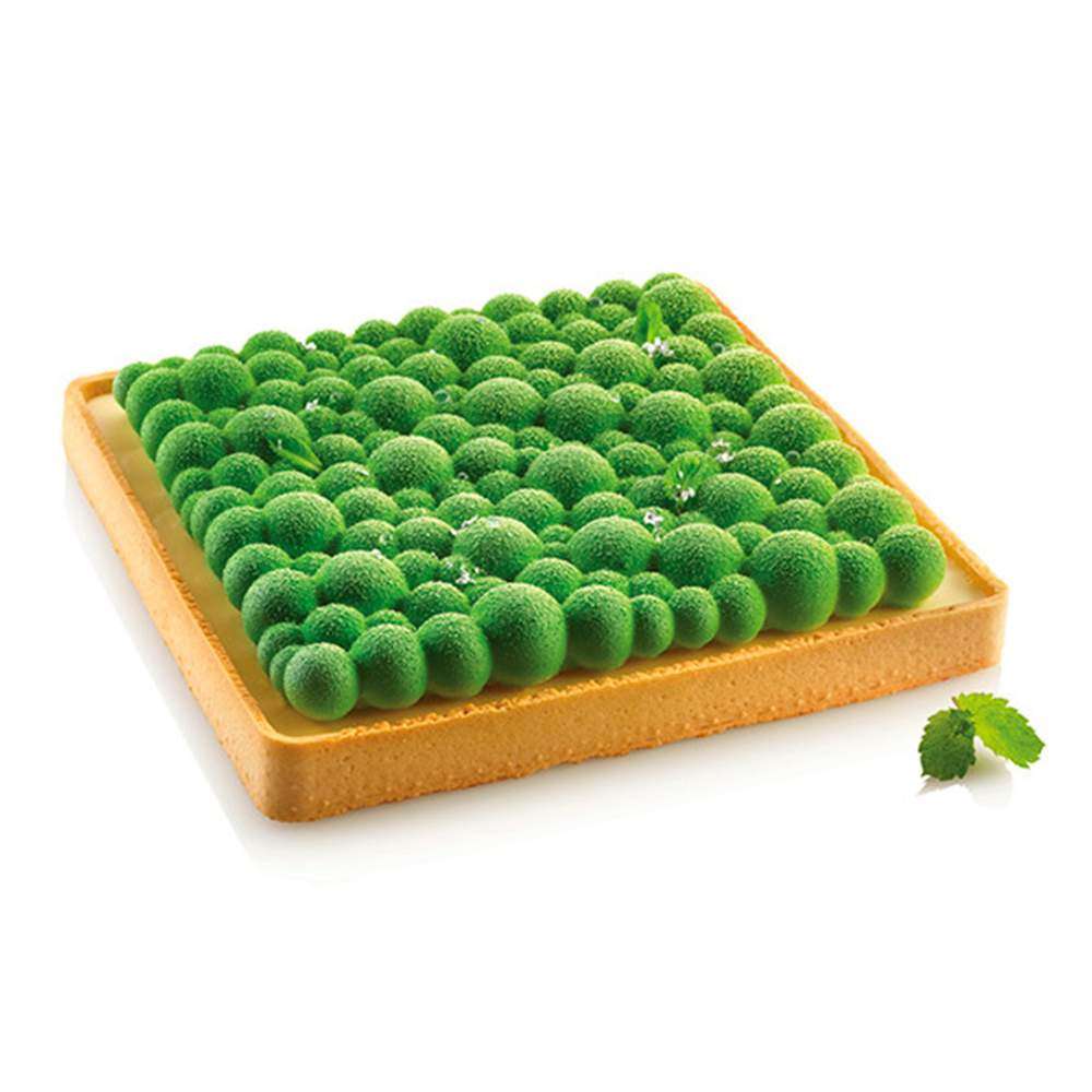 Форма для тартов BUBBLE 455 мл Silikomart KIT TARTE RING BUBBLE 200x200 MM - Фото 2