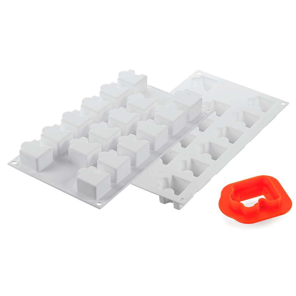 Силиконовая форма для десертов PUZZLE Silikomart PUZZLE 30 - Фото 1