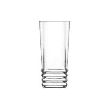 Стакан высокий дизайнерский прозрачный LAV Elegan 335 мл ELG379 - Фото 1
