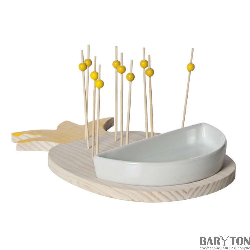 Деревянная доска Cosy&Trendy Pineapple 27.5X18X3.8 см 7887149 - Фото 2