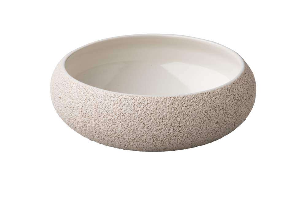 Тарелка глубокая, салатник Studio Raw Vulcanic 1200 мл d19.5Xh6.7 см white RD18523