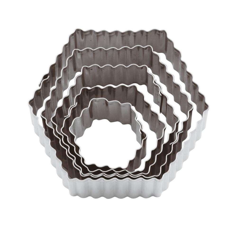 Набор форм для випічки 5 шт "Шестикутник" h 3,5 см Paderno - 47315-10