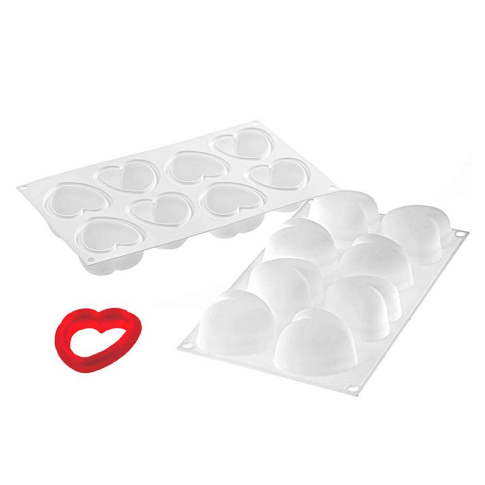 Силіконова форма для десертів Серце Silikomart - Amorini/C - Фото 2