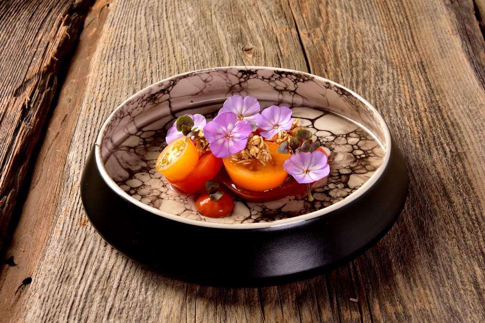 Тарілка глибока з бортом Studio Raw Bubble Satin 750 мл  d20Xh3.8 см black - RD18221 - Фото 2