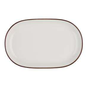 Тарілка овальна ID Fine Modest Brown 23X15 см 18001-143023