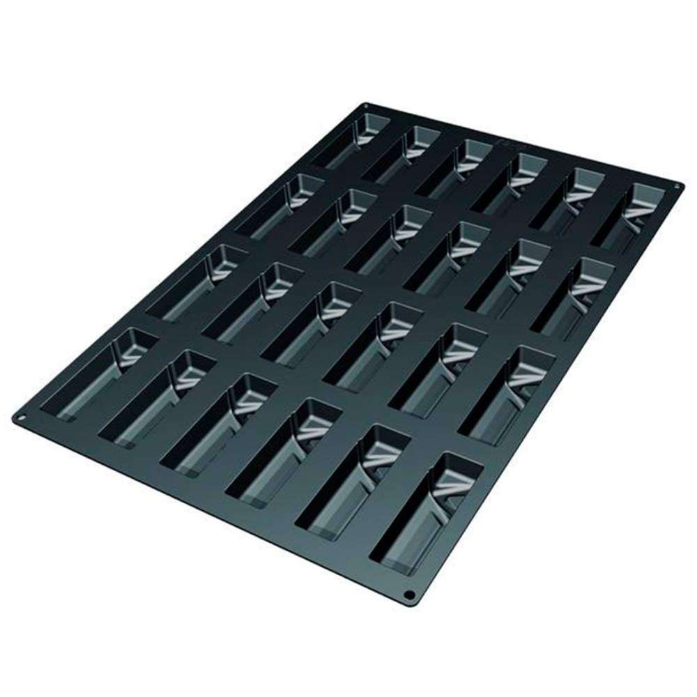 Силиконовая форма для десертов ТРЕУГОЛЬНИК Silikomart SQ037/YL - Фото 2