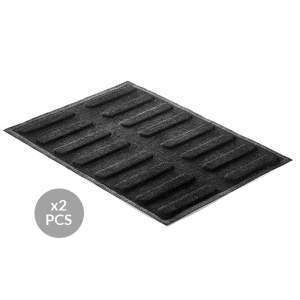 Набор силиконовых форм для выпечки 2 шт с перфорацией ЭКЛЕРЫ Silikomart AIR PLUS 11 ECLAIR