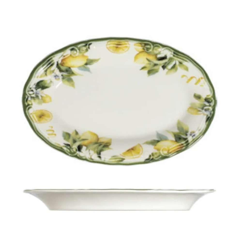 Тарілка овальна ID Fine Sorrento tiffany 32 см 20258-213032 