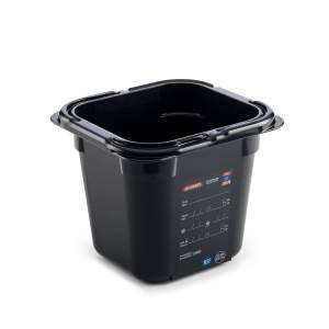 Гастроемкость из поликарбоната GN 1/6 h-15 см 2,15 л черная Araven 47798