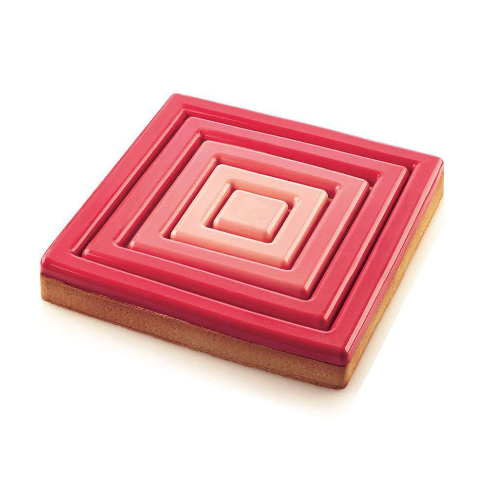 Форма для тарта 1 шт (200х200 мм) Silikomart TARTE RING SQUARE 200X200 H20 MM - Фото 2