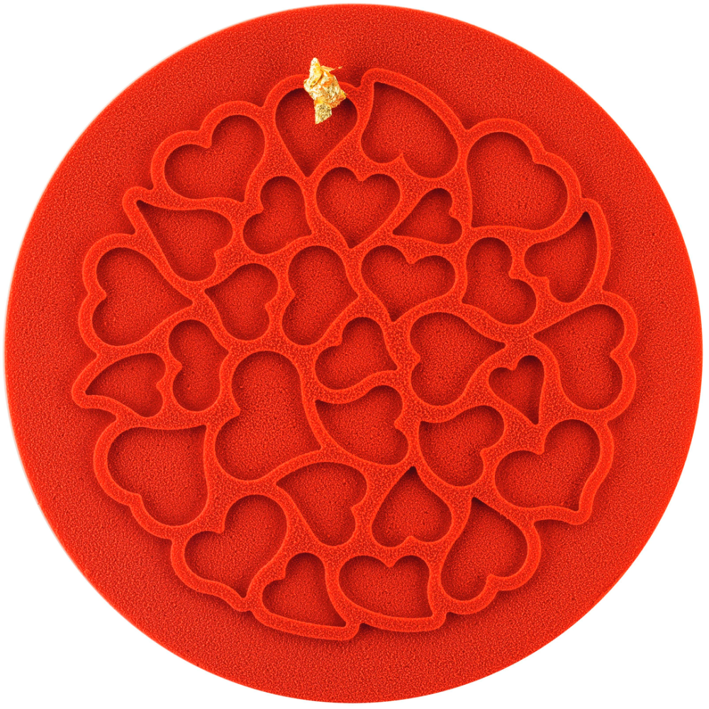 Силиконовый коврик для декора Сердце d 180 мм, h 1,50 мм Silikomart LOVE DECOR - Фото 1