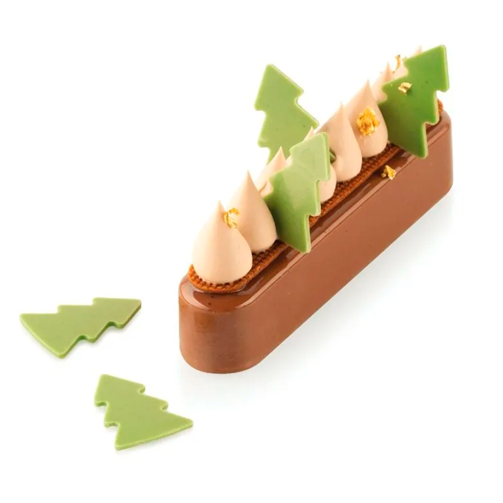 Силиконовая форма для декора Елка 36 мл Silikomart CHABLON TREE - Фото 1