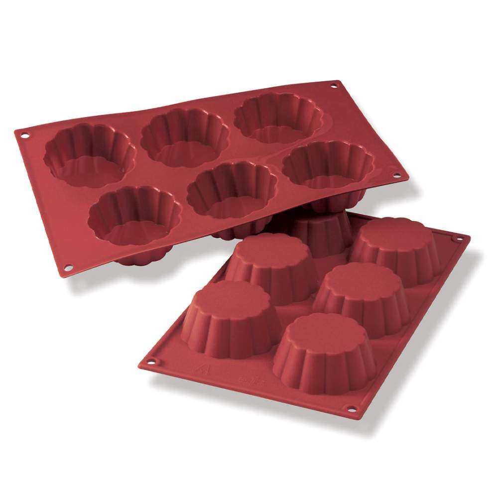 Силіконова форма для десертів BRIOCHETTE CANNELLATA 110 мл Silikomart - SF035/C