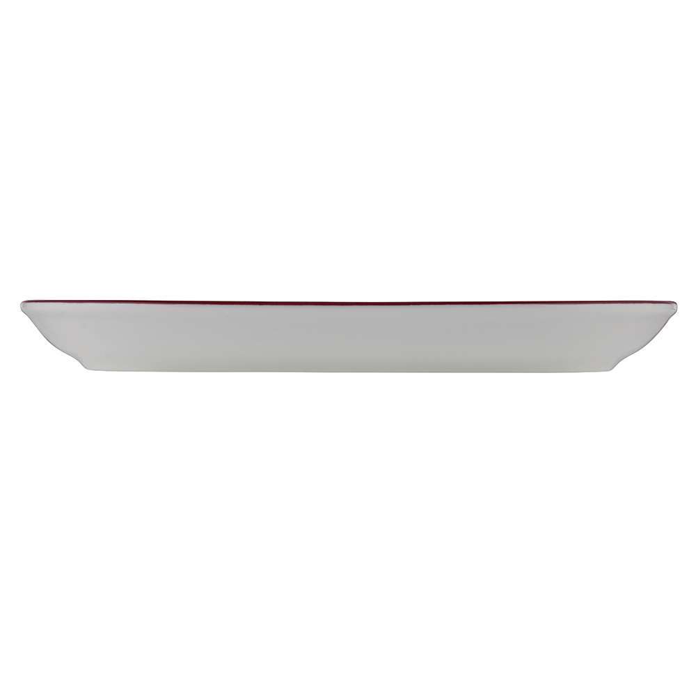 Тарілка овальна ID Fine Modest Maroon 33X21 см magnus 13001-143033 - Фото 2
