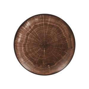Тарілка мілка Rak Woodart 21 см (коричнева) - WDNNPR21OB