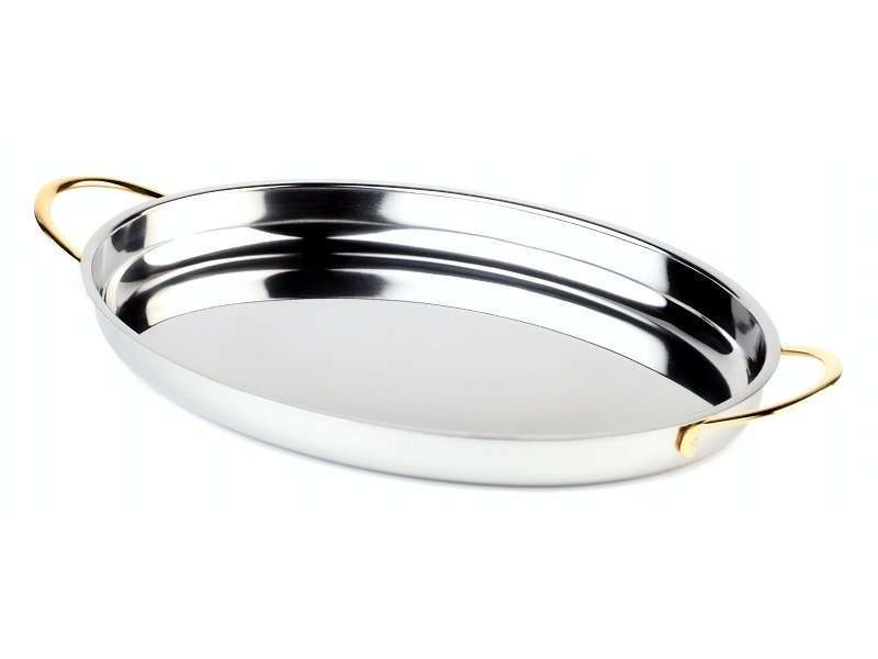 Поднос с ручками APS d26,5X19,5Xh3 см 800 мл  60270