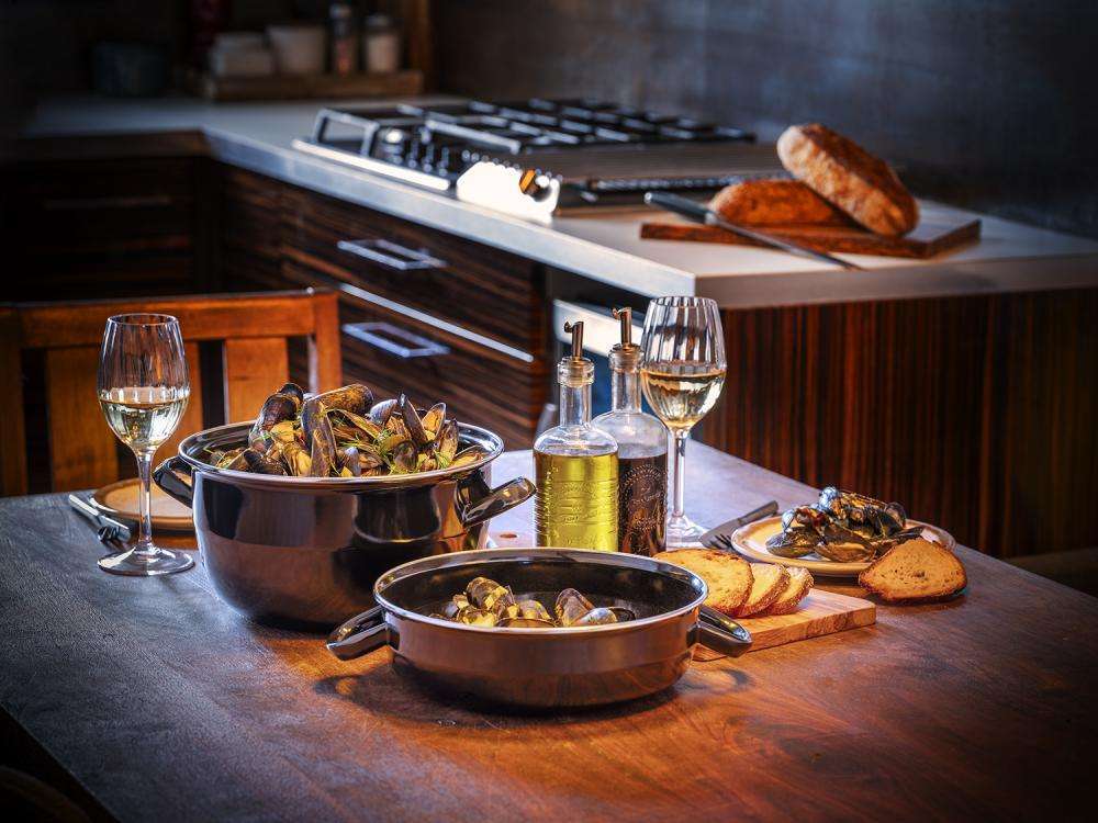 Кастрюля для мидий APS Muscheltopf d24Xh13.5 см 520/270 мл 00627 - Фото 3