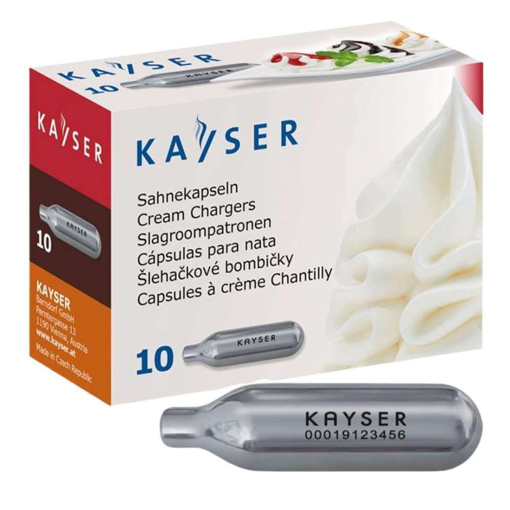 Капсулы (баллончики) N2O для сливок Kayser (10шт) 2222  - Фото 1