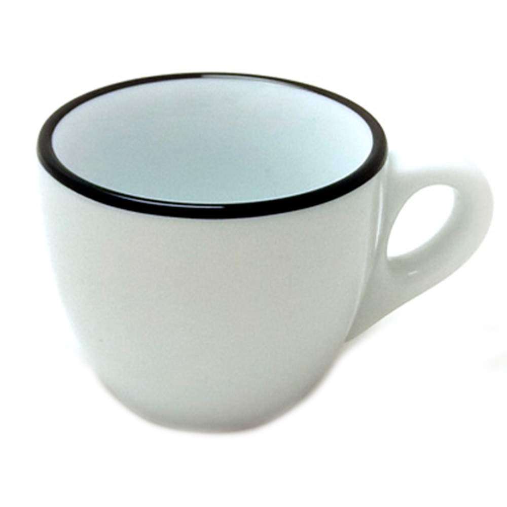 Чашка для эспрессо 75 мл, серия Verona Colored Rims Black Ancap 37251