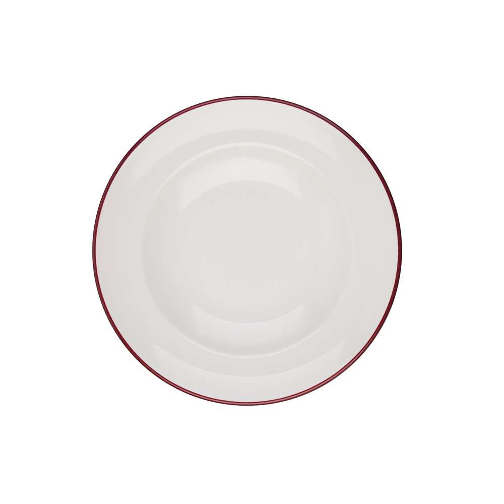 Тарелка глубокая ID Fine Modest Maroon 420 мл 25 см miro 13001-131125 - Фото 1