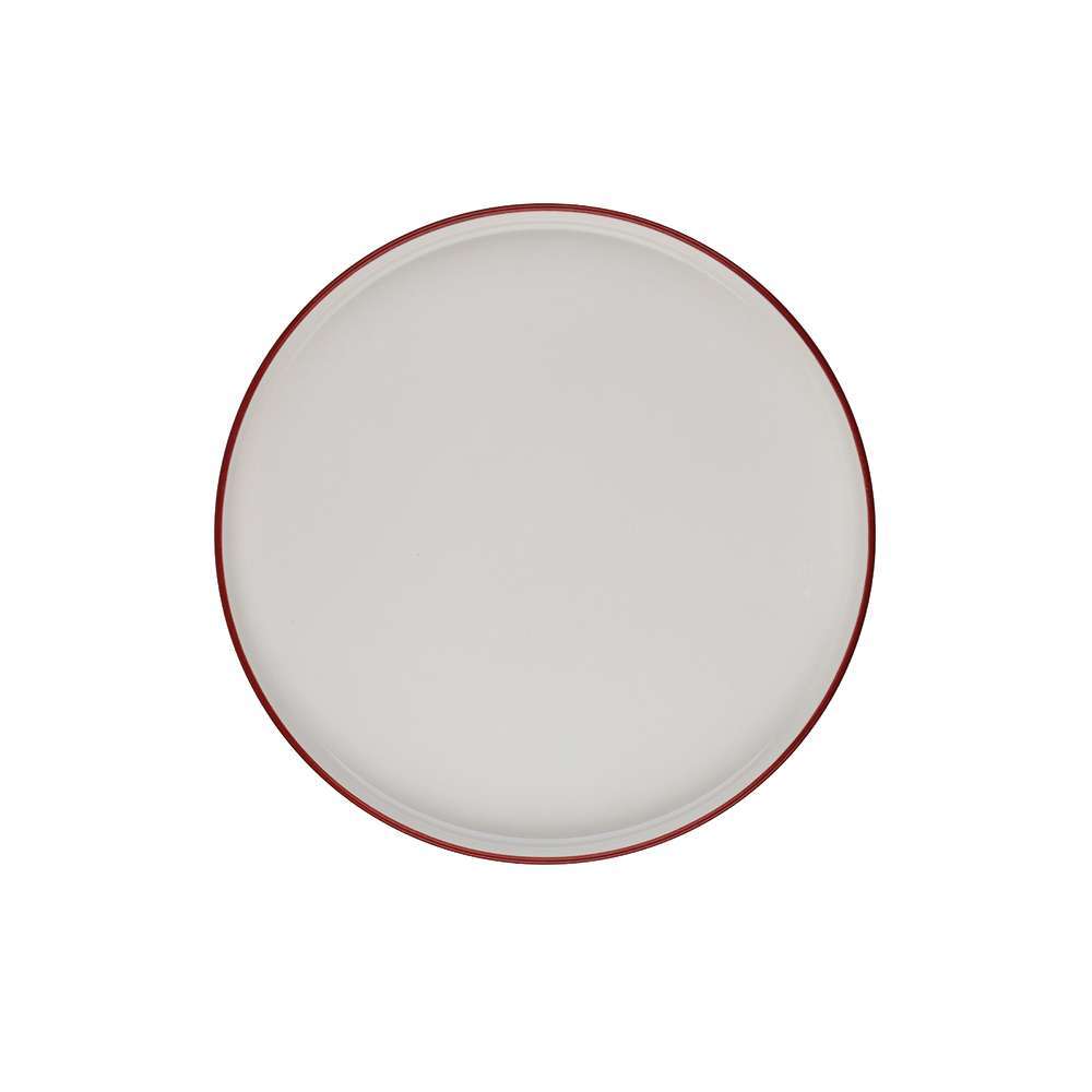 Тарелка мелкая с бортом ID Fine Modest Maroon 25.5 см stolt 13001-161025 - Фото 1