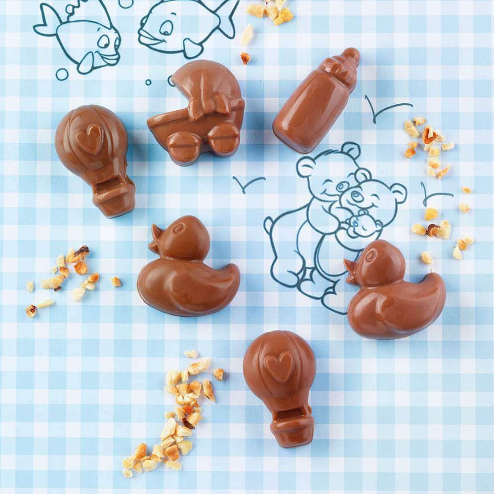 Силиконовая форма для шоколада CHOCO BABY 8 мл Silikomart SCG031 - Фото 2