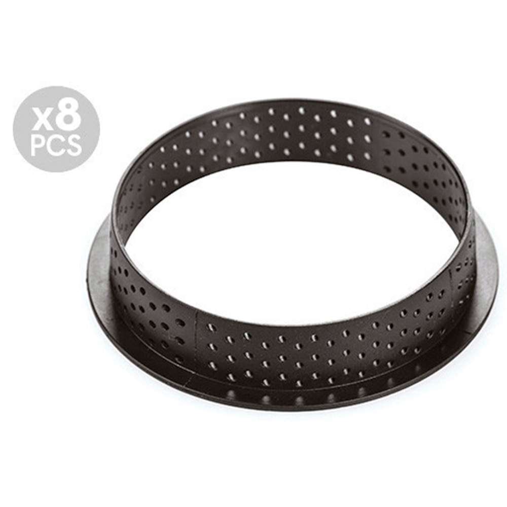 Набор форм для тарталеток 8 шт (d 70 мм) Silikomart TARTE RING ROUND D70 MM - Фото 1