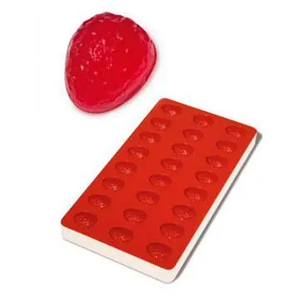 Силиконовая форма для мармелада Клубника 10 мл Silikomart SG08/YL
