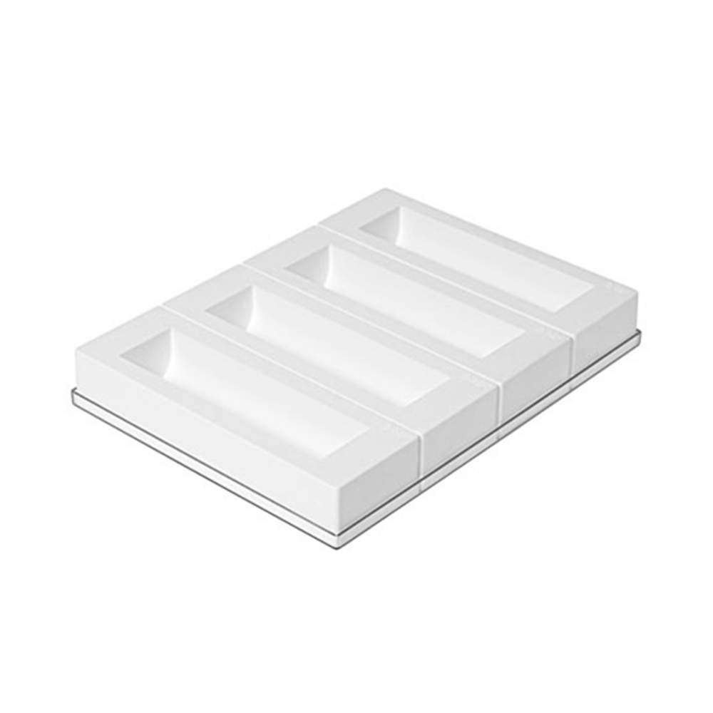 Набір силіконових форм для десертів 4 шт INSERT BUCHE 565 мл Silikomart - INSERT BUCHE/4 - Фото 1