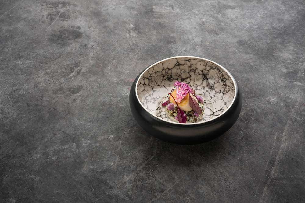 Салатник, тарілка глибока Studio Raw Bubble Satin 250 мл d19Xh6.5 см black - RD18222 - Фото 2