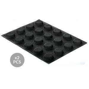 Набор силиконовых форм для выпечки 2 шт с перфорацией КРУГ d 5 см Silikomart AIR PLUS 16 ROUND