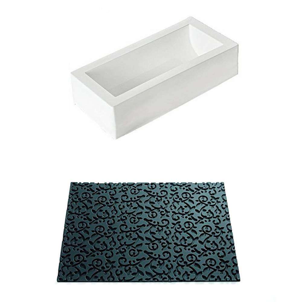 Набір силіконових форм для торту KIT BUCHE ARABESQUE Silikomart - Kit Buche  ARABESQUE - Фото 2