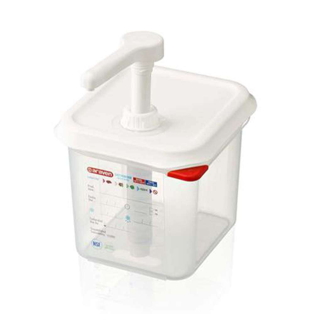 Диспенсер для соусу GN 1/6, 2,6 л, 1 порція - 10 мл Araven - 03786