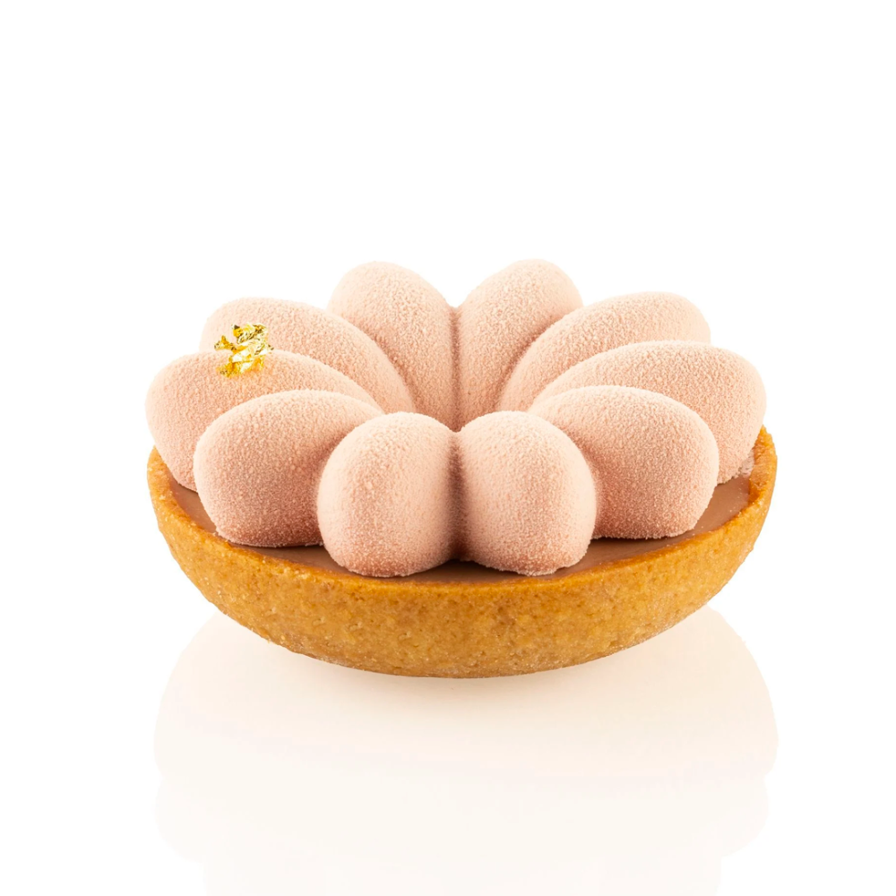 Набір форм для тартів KIT 3D TARTE RING BLOOM Silikomart - KIT 3D TARTE RING BLOOM Ø80 MM - Фото 1