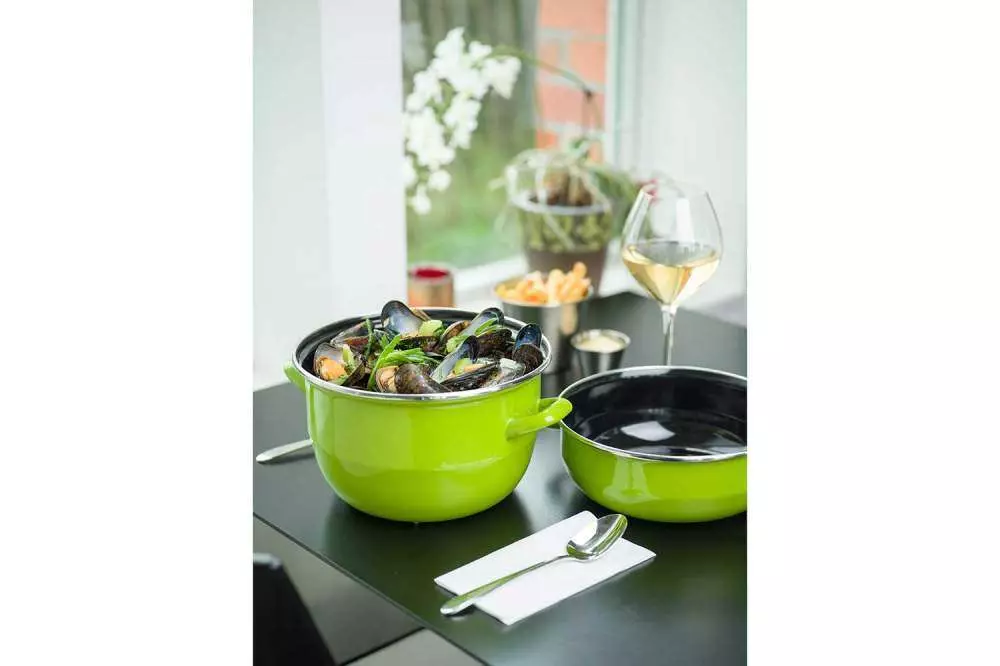 Кастрюля для мидий зеленая Cosy&Trendy d18 см 1,2 кг -2,8л 111.018G - Фото 2