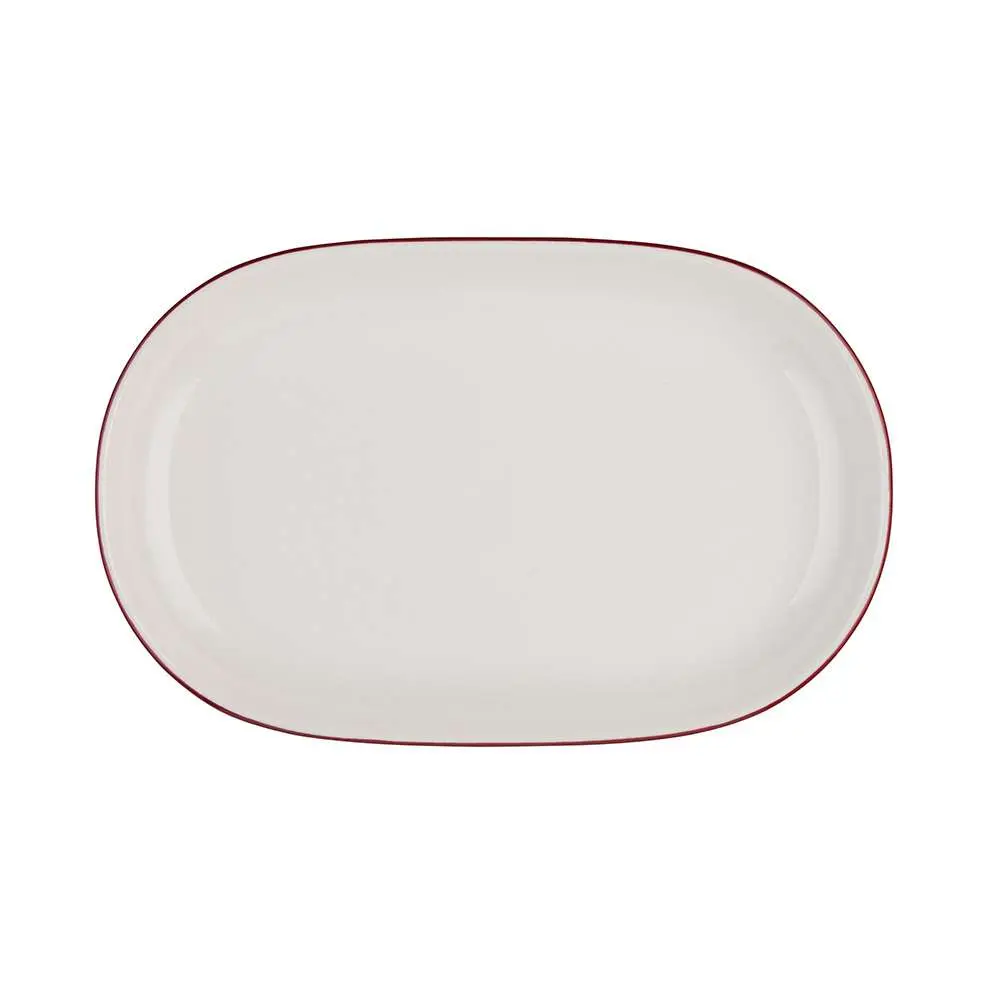 Тарелка овальная ID Fine Modest Maroon 14X9 см 13001-143014