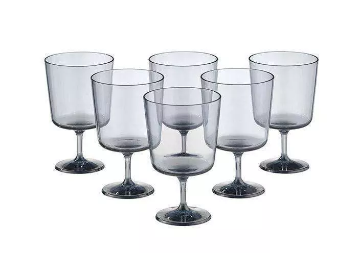 Бокал для воды APS Beach 300 мл серый 10509 - Фото 3