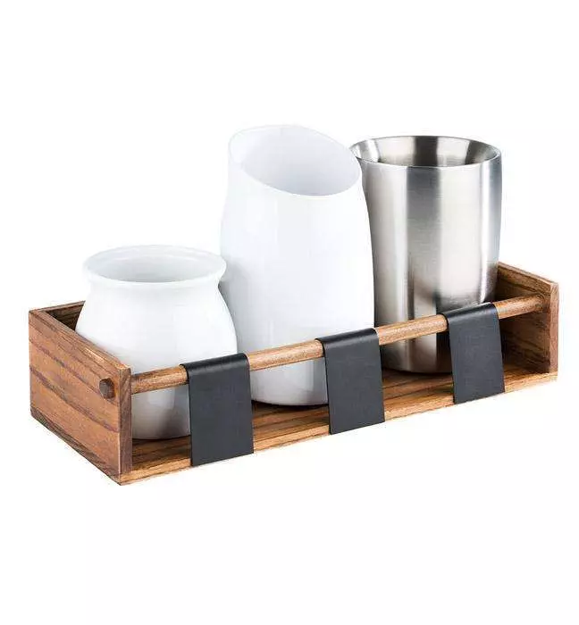 Дерев'яна підставка для посуду APS 40X16Xh9 см - 84863