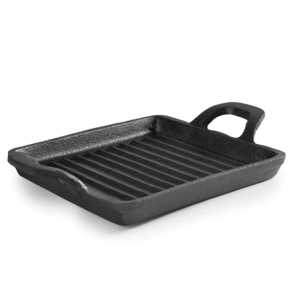 Сковорода порционная гриль 14х14 см h-1,7 с двумя ручками Lacor 25775