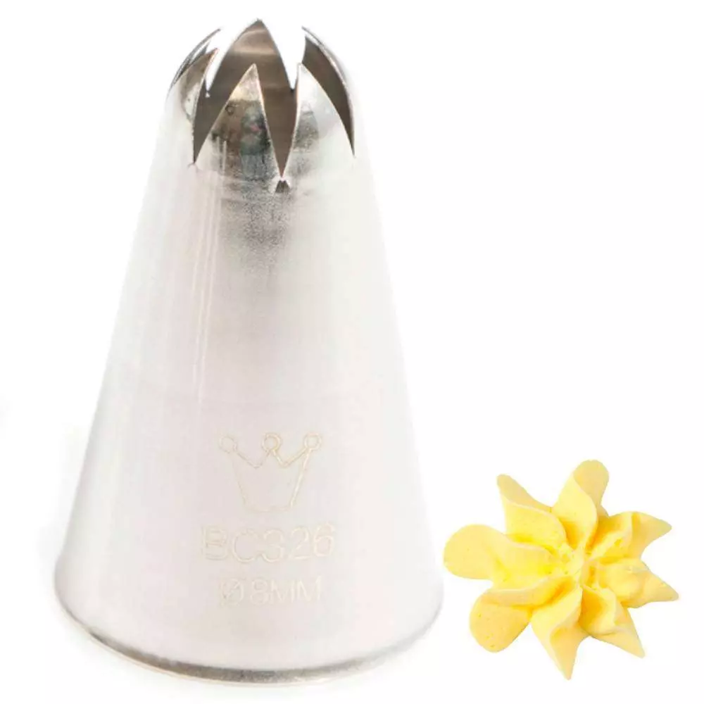 Кондитерська насадка CLOSED STAR 8 мм Martellato - BC 326