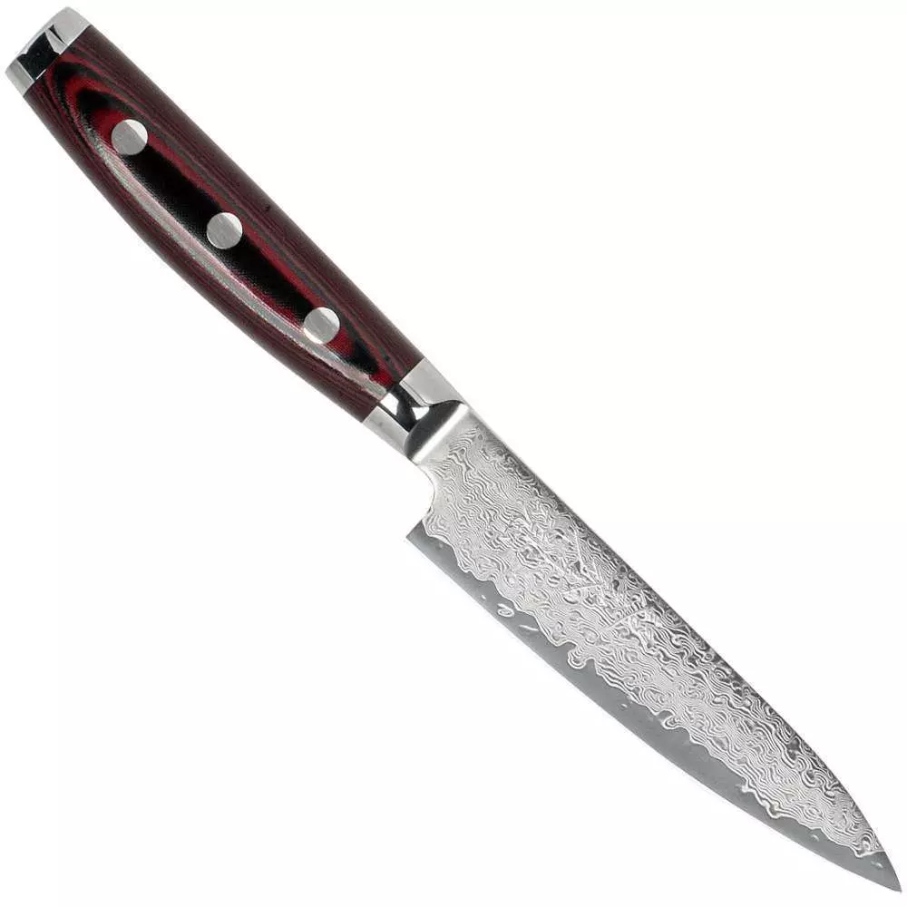 Кухонный нож 120 мм дамасская сталь, серия SUPER GOU Yaxell 37102