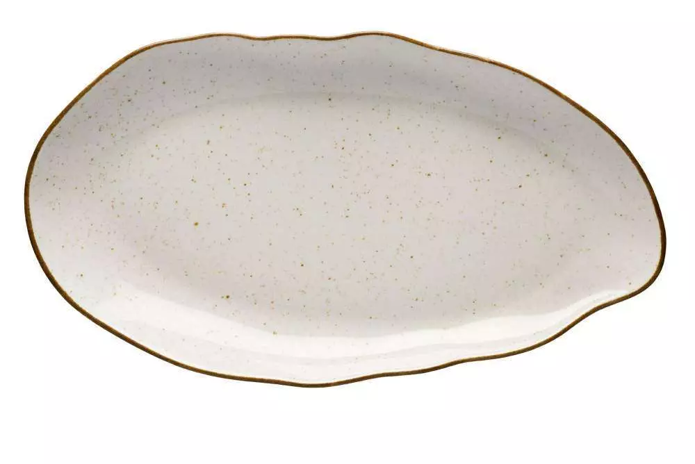 Тарелка мелкая Lubiana Stone age decor 21 см бежевая 4631-6833