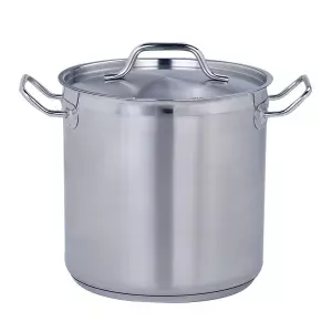 картинка Каструля 10 л із нержавіючої сталі з кришкою FoREST - 302424 від магазину BarYton