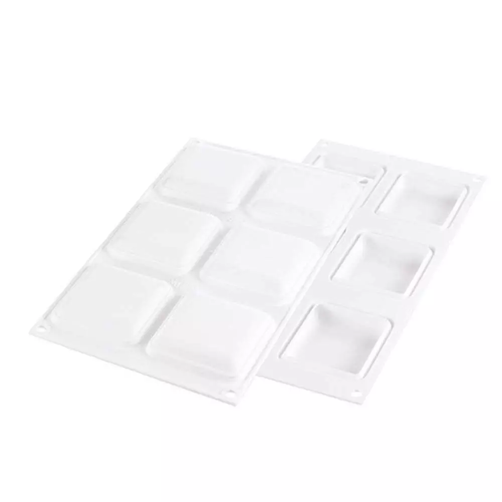 Силіконова форма для десертів DECOR SQUARE 60 мл Silikomart DECOR SQUARE 60 - Фото 2