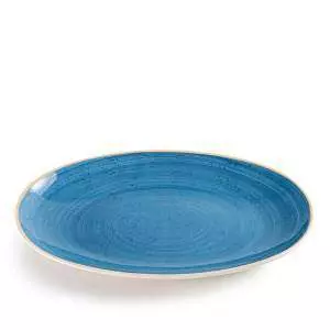 картинка Тарілка овальна Ariane Twister Blue 32 см - AVCARN264015032 від магазину BarYton
