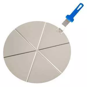 Поднос 45 cм для разделки пиццы на 6 частей с ручкой Gi.Metal AC-PCPT45/6