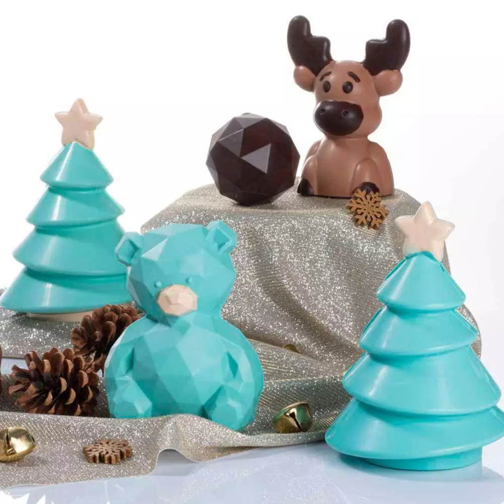 Форма для шоколада поликарбонатная Мишка110 г Martellato MA3014 - Фото 3